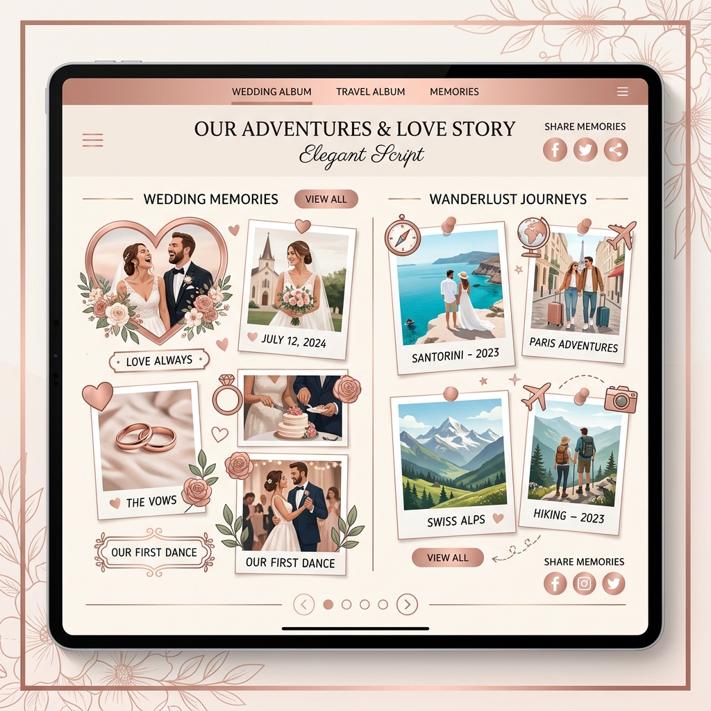 Digital Wedding & Trip Albums